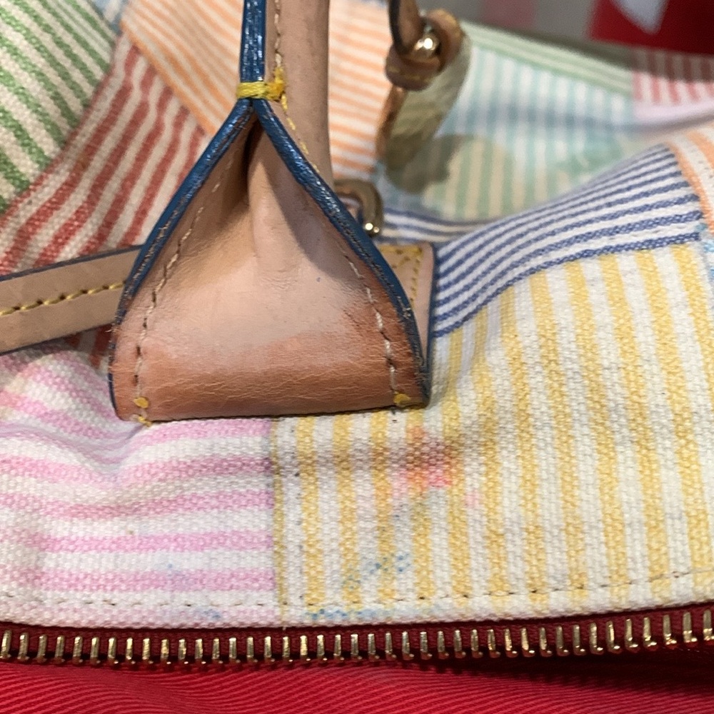 Dooney & Bourke striped patchwork bag - Picture 8 of 9